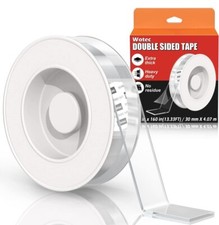 Extra Large Double Sided Mounting Tape Removable 1.18 Inch x 160 Inch Clear