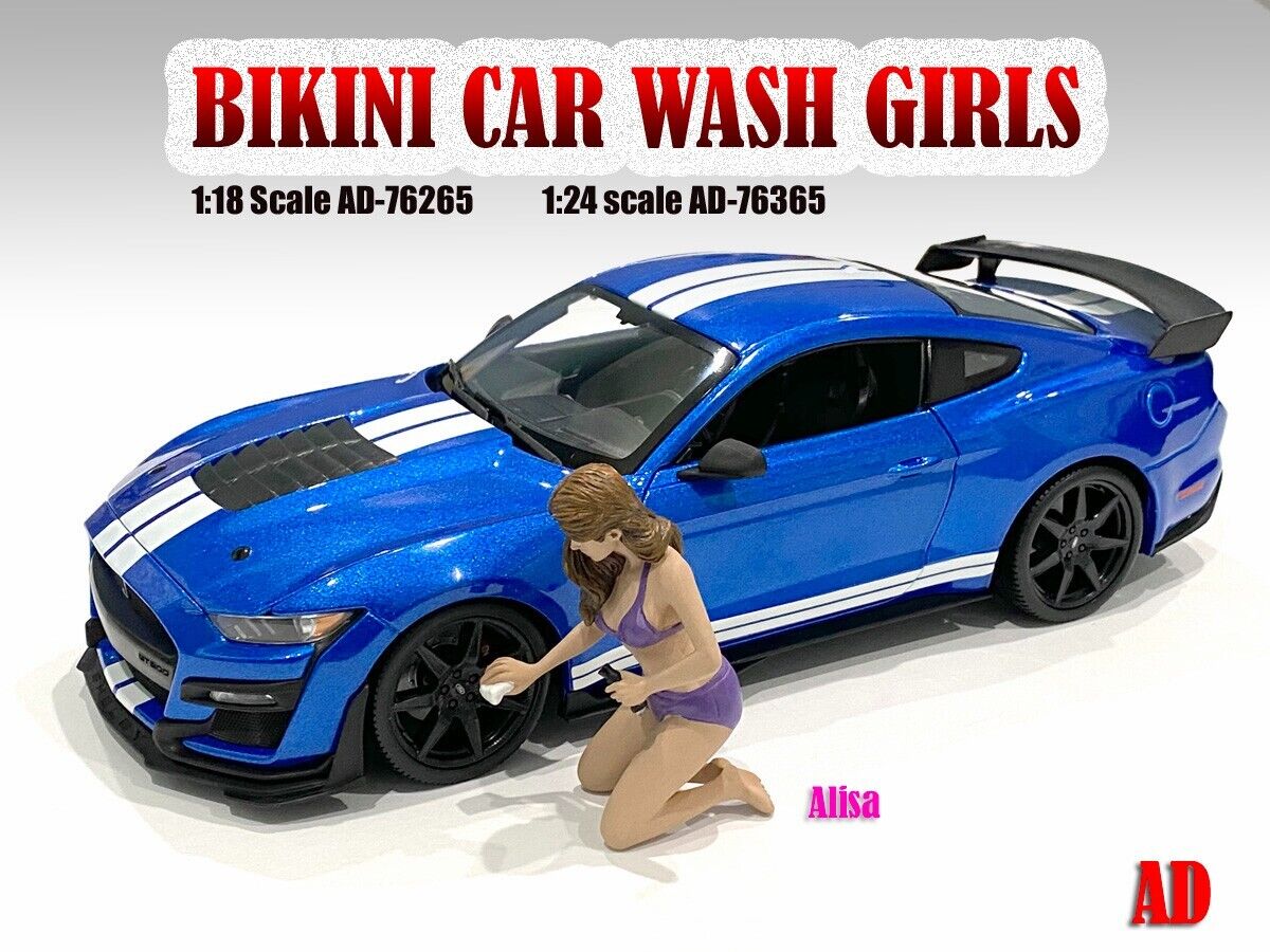 American Diorama 1:18 Scale Figure Bikini Car Wash Girl - Alisa -  AD-76265