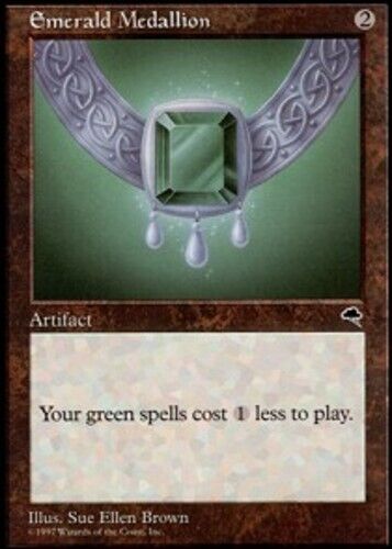 MTG magic cards 1x Emerald Medallion Tempest Heavy Play, English - Picture 1 of 1
