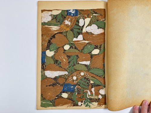 Japanese Woodblock Print Book “Kodai-moyo vol.10” Pattern Design Textile Vintage - Picture 4 of 9