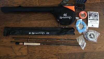 sougayilang 9ft 5 weight four piece fly fishing rod package | eBay