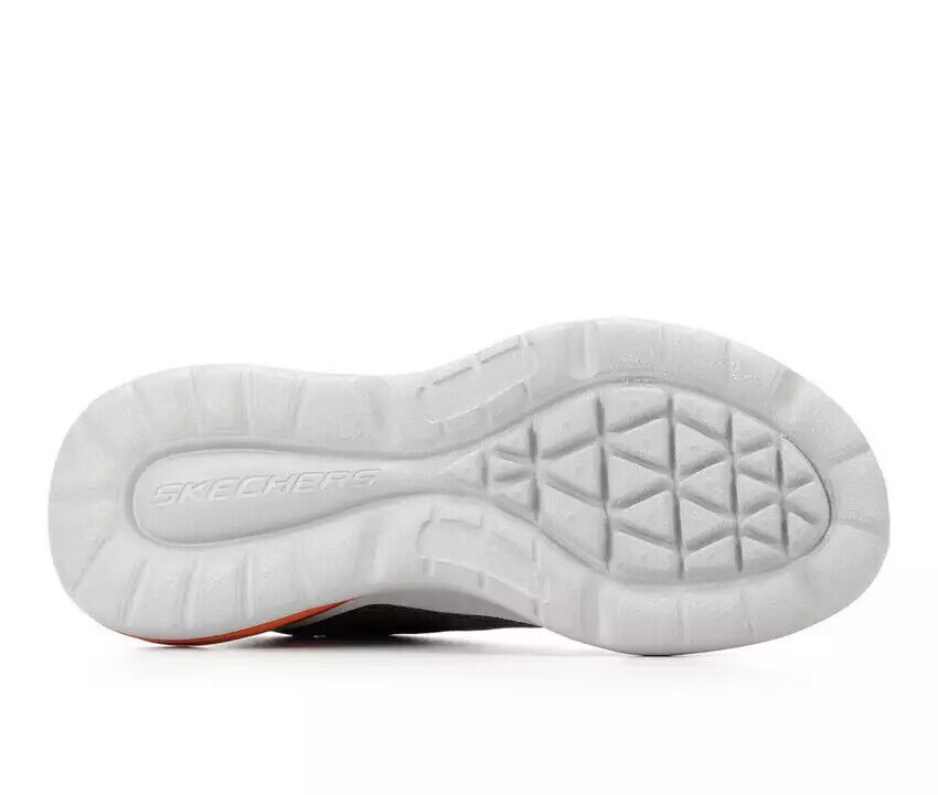 Charcoal Orange Skechers Men Shoe Air Cool Cushion Memory Charcoal Orange Skechers Men Shoe Air Cool Cushion Memory