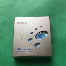 Sony Mini Disc Walkman Md Player Silver Model MZ-E520 no battery only player