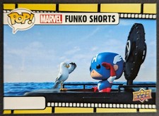 Captain America 2023 Marvel Funko Shorts Upper Deck Insert Card S-25 (NM)