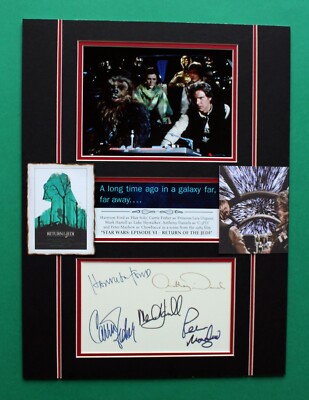 STAR WARS: EPISODE VI AUTOGRAPHS masterly display Millennium Falcon Crew