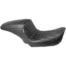 Le Pera LK-591DLDM Black Diamond Stitch aKickflip 2-Up Seat Harley Dyna FXD 0...