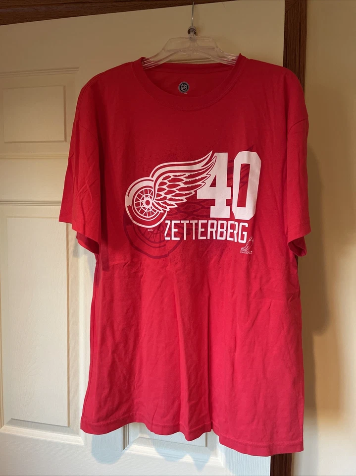 Camiseta Henrik Zetterberg Talla XL Detroit Red Wings HOF NHL Hockey #NHL Foto 2 de 4