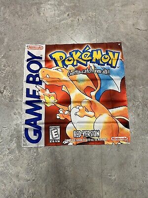 Pokemon Red Version Gameboy 3x3ft Wall Flag/Banner/Tapestry