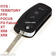 FORD 3 Button Remote & Flip Key FG Falcon XT XR6 XR8 Focus Territory NEW