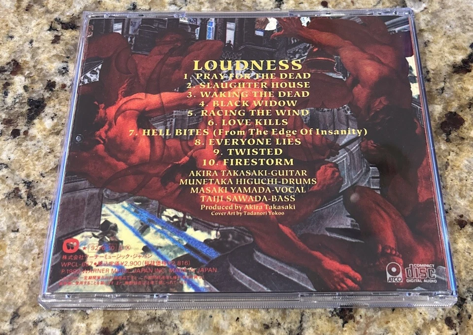Loudness: Self Titled CD (ATCO Records, 1992) JAPAN -- Rare OOP IMPORT WPCL-657 Foto 3 de 3