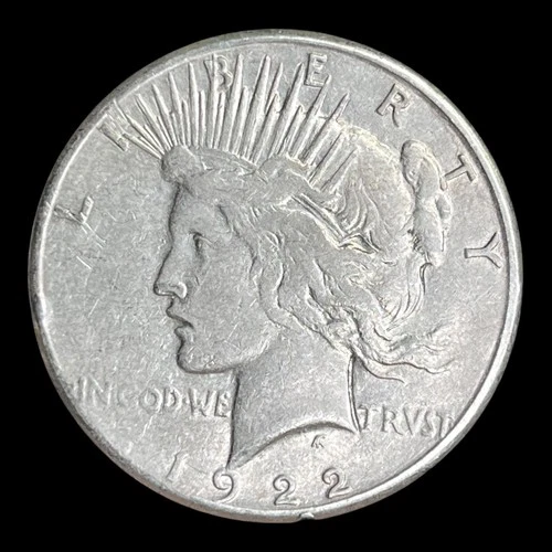 1922-S Peace Silver Dollar, VF