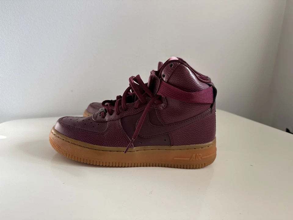 Mujer Nike Air Force 1 High SE Granate Goma Atlética 860544 600 Talla 6 Foto 4 de 4