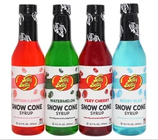 Snow Cone Syrup Flavors- Shaved Ice Syrup, Slushie, and Ice Pop Flavoring for Pa