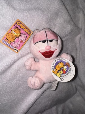 Aurora World Garfield Arlene Plüschtier 7 Zoll - rosa Freundin Katze mit Originaletikett
