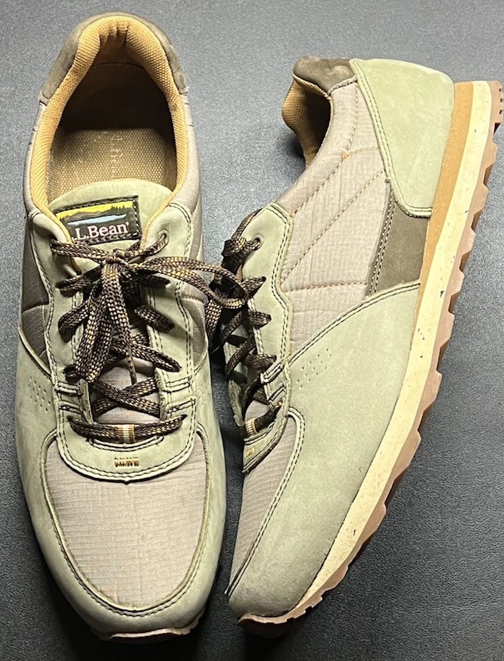 LL Bean Goretex Men\'s Size 14M olive green Hiking Shoes  Rugged Trail Low-Top Men main image 3