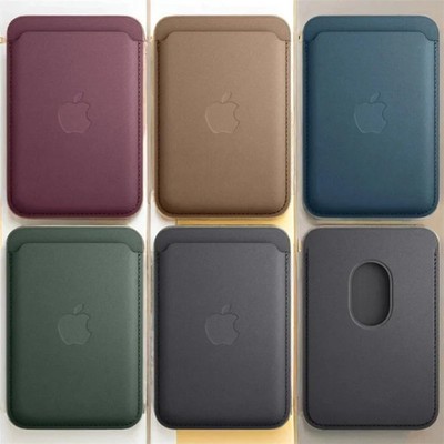 For iPhone 17 16 15 14 13 Original Leather Wallet Card Holder Case With MagSafe