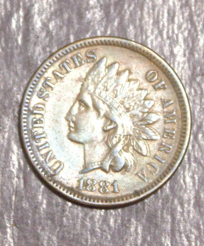 1881 Indian Cent Almost XF   Lot 4533
