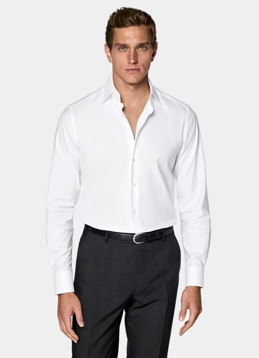 Suitsupply Egyptian Cotton Casual Men's Long Sleeve Slim Fit Shirt 40 - 15 ¾