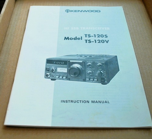 original Kenwood TS-120S TS-120V Ham Radio Owners Manual