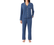 Member's Mark DreamMark Women's 2-Piece Notch Collar Pajama Set Size XL Blue