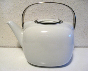 Teiera Rosenthal Suomi Weiss 1,3L – Porcellana E Metallo, Design Timo Sarpaneva, 3 Pezzi - 2