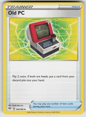 Old PC 164/189 Uncommon Darkness Ablaze Pokemon NM