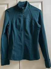   LULULEMON sz 10 DEFINE Jacket STORM TEAL GREEN Full-Length LUON