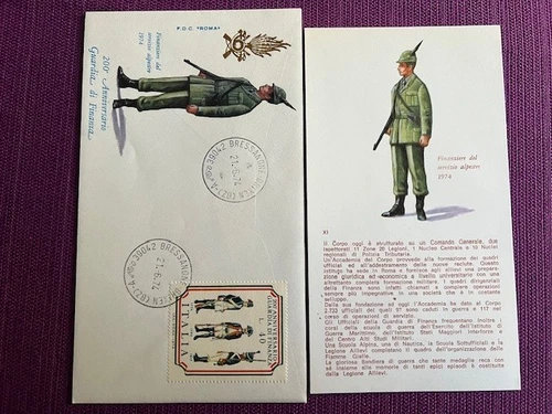 1974 FDC ITALY REPUBLIC 200TH ANNIVERSARY GUARDIA DI FINANZA