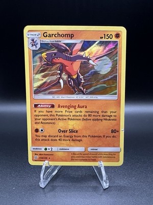 Pokemon 2019 TCG SM Unified Minds Garchomp Holo Rare Card 114/236 NM Condition