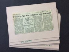 UPU CONGRESS 1984 GERMANY NEWSPAPER CLIPPING + OTHER SHEETS RARE TO FIND!! u1153