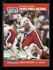 1990 Pro Set #352 Bruce Matthews Houston Oilers