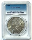 1889 Morgan Silver Dollar PCGS MS66+