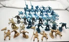 Vintage Fort Apache 54mm Frontiersmen Marx Playset Figures Large Group