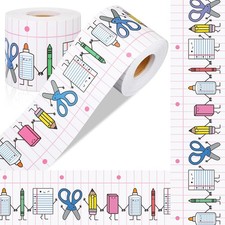 65ft School Stationery Supplies Bulletin Board Border Classroom Decor Back to...