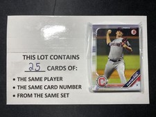 Hankins, Ethan - 2019 Bowman Draft Paper - 25 Card Lot