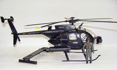 ミリタリー ELITE FORCE MH-6 Little Bird 1:18 BBI Elite Force U.S Army Attack MH-6 Little Bird Night