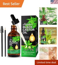 Organic Cold Pressed Jamaican Black Castor Oil for Hair Growth and Skin Care