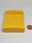 Vintage Fisher Price little people yellow double bed stamped quilt 2551