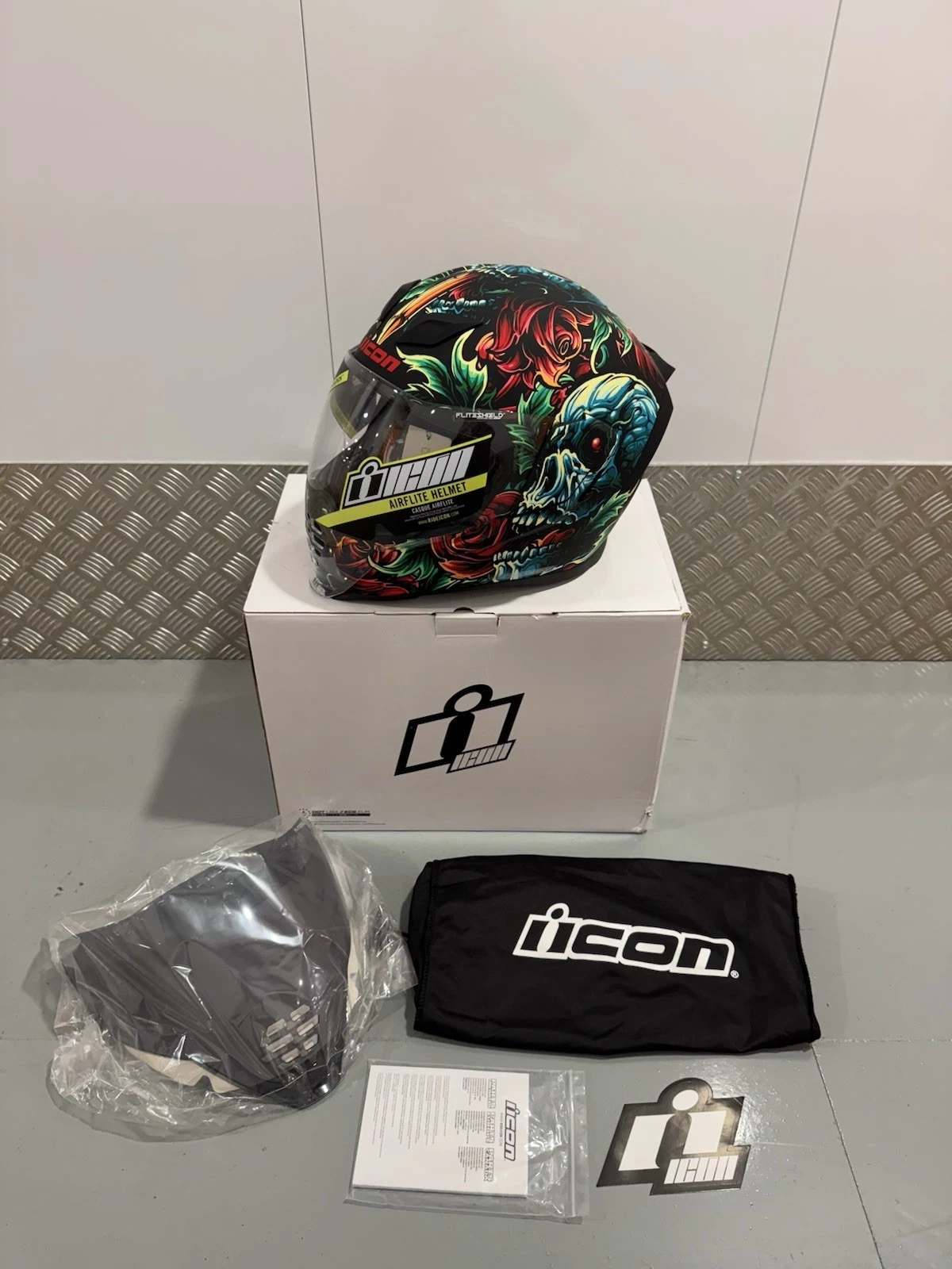 Icon Airflite Omnicrux Full Face Motorcycle MIPS Helmet Size XL Brand New