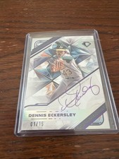 2025 Topps Diamond Icons Auto White Polychromatink Dennis Eckersley 1/15