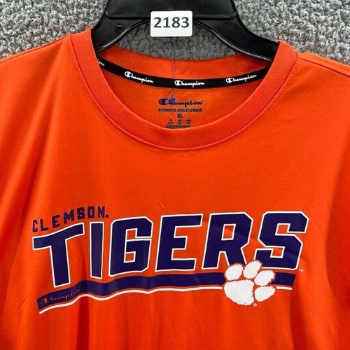 T-shirt Champion Clemson Tigers uomo manica corta allenamento arancione taglia XL - Foto 12 di 12