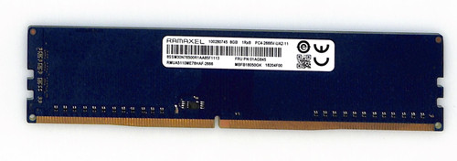 Ramaxel 8GB 1Rx8 PC4-2666V UDIMM RMUA5110ME78HAF-2666 FRU 01AG845 Desktop RAM 1