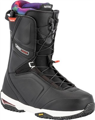 Nitro Team TLS Snowboard Boots US Men's Size 10 Black Tiedye New 2026