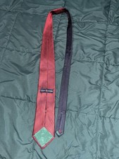 vintage tommy hilfiger herringbone tie 100% Imported silk made in usa