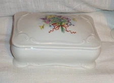 Vintage Rosenthal Marktredwitz Germania - Signed Trinket Box - Butterflies