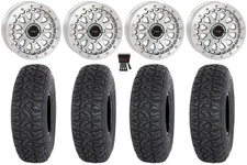 System 3 SB-6 15" Wheels Mh (6+1) 32" Chicane LT Tires Kawasaki Mule Pro FXT