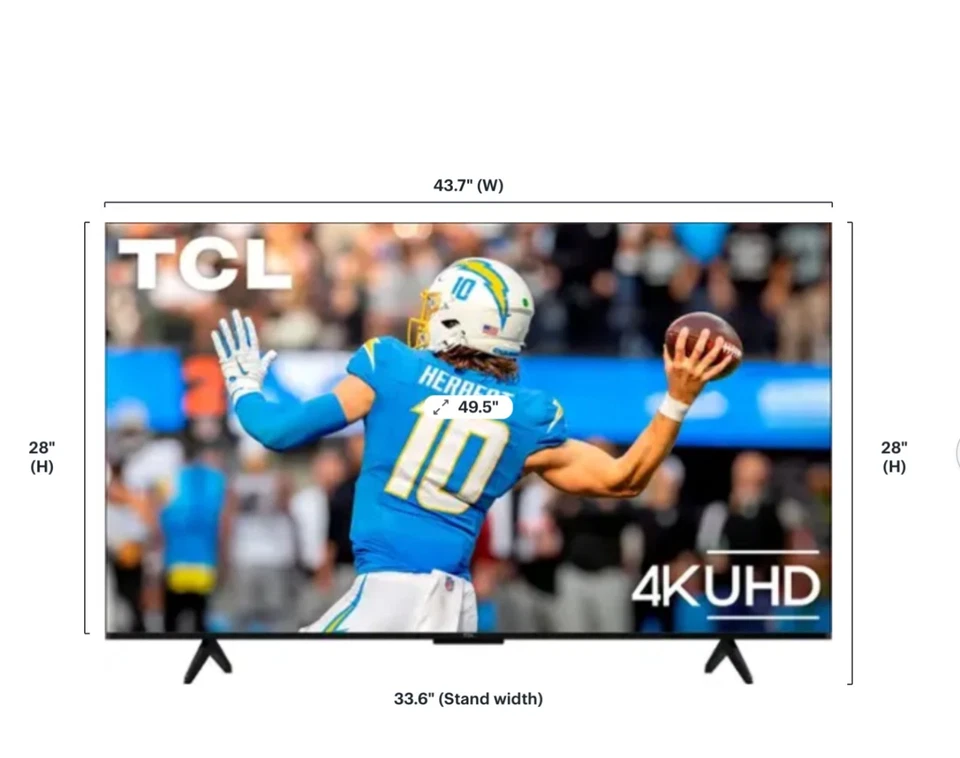TCL 50-Inch Class S5 4K UHD LED Smart TV with Google TV (50S551G, 2024 Model), G - Image 2 of 4