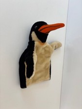 Vintage Steiff Penguin Mohair Hand Puppet Made in Germany 1960s