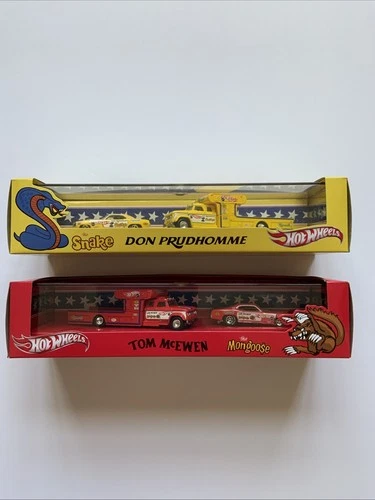 Hot Wheels Red Line Club SNAKE #0046/5k & MONGOOSE #0457/5k  2 box set LOW #'s!