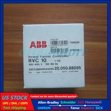 1PCS New ABB RVC-10 RVC10-1/5A Power Factor Controller In Box US Free TAX